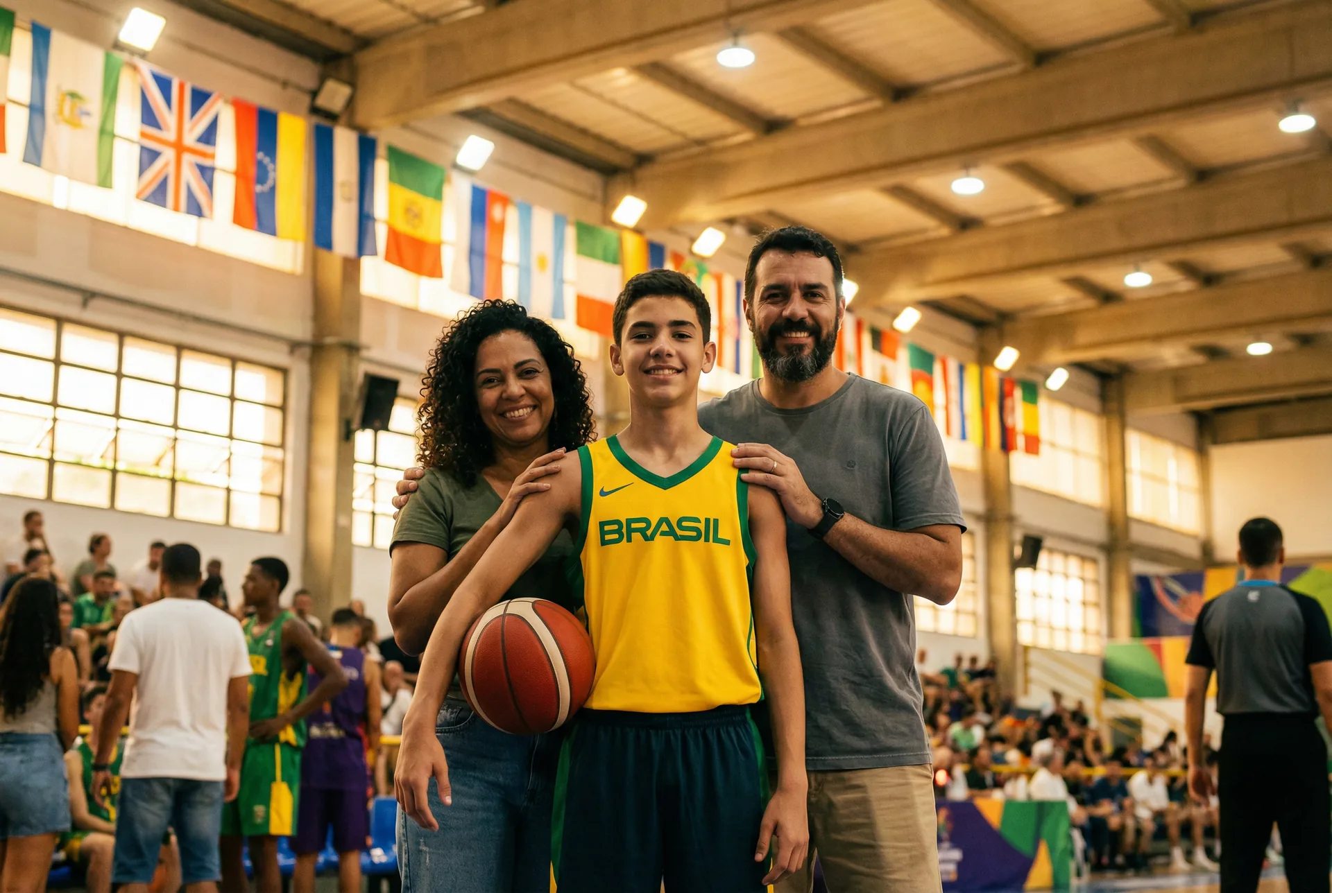 Pai e mãe seguros e confiantes